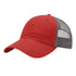 Custom Richardson 111 Garment Washed Leather Patch Hats - Red/ Charcoal - The Luua Company
